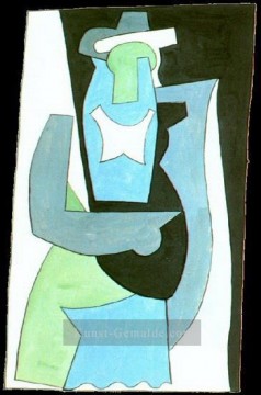 Woman Sitting 3 1908 cubist Pablo Picasso Ölgemälde
